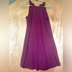 Love, Fire Plum Halter Dress - S